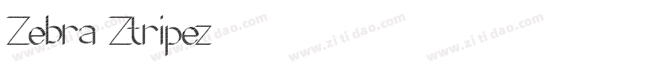 Zebra Ztripez字体转换